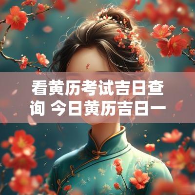 看黄历考试吉日查询 今日黄历吉日一览表