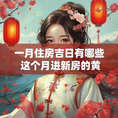 一月住房吉日有哪些 这个月进新房的黄道吉日