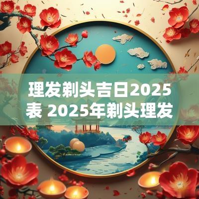 理发剃头吉日2025表 2025年剃头理发吉日