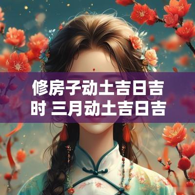 修房子动土吉日吉时 三月动土吉日吉时