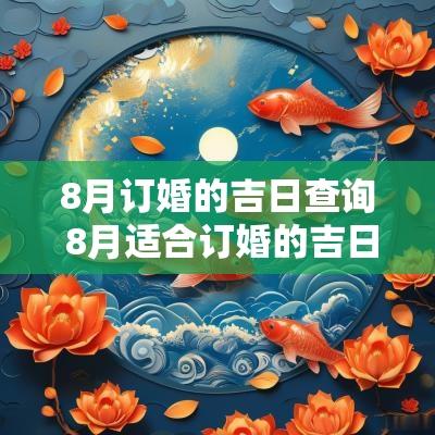 8月订婚的吉日查询 8月适合订婚的吉日