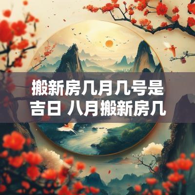 搬新房几月几号是吉日 八月搬新房几日是吉日