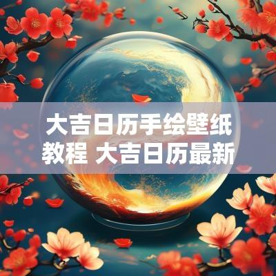 大吉日历手绘壁纸教程 大吉日历最新版