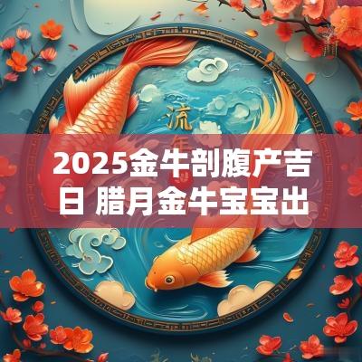 2025金牛剖腹产吉日 腊月金牛宝宝出生吉日吉时