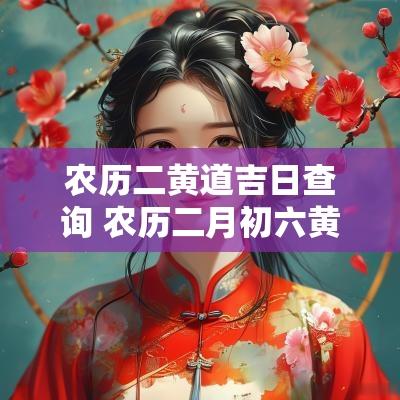 农历二黄道吉日查询 农历二月初六黄道吉日查询