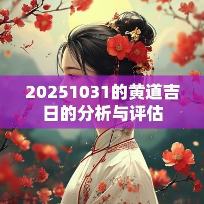 20251031的黄道吉日的分析与评估