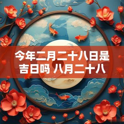 今年二月二十八日是吉日吗 八月二十八是吉日还是忌日