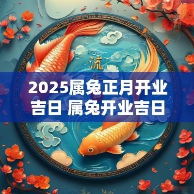 2026属兔正月开业吉日 属兔开业吉日