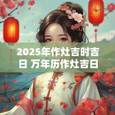 2025年作灶吉时吉日 万年历作灶吉日2025年