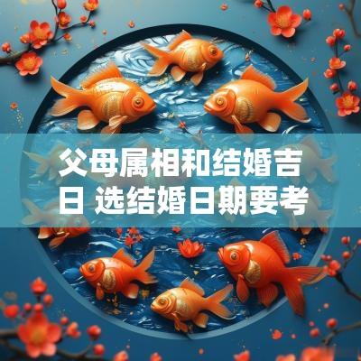 父母属相和结婚吉日 选结婚日期要考虑父母的属相吗