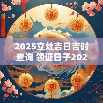 2025立灶吉日吉时查询 领证日子2025吉日吉时