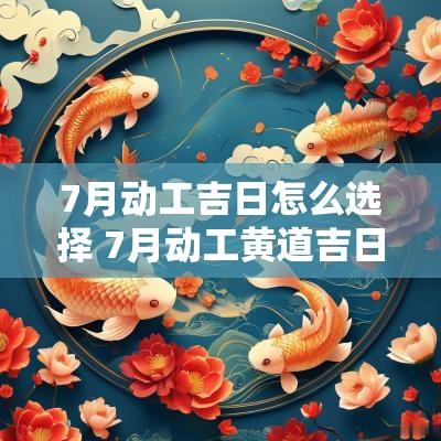 7月动工吉日怎么选择 7月动工黄道吉日吉时一览表