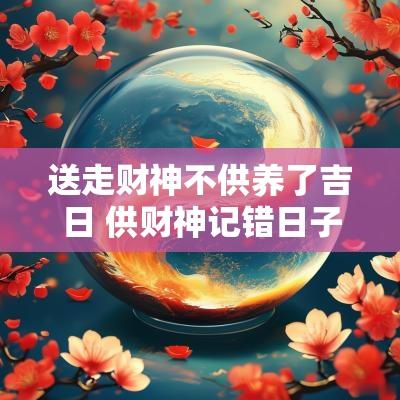 送走财神不供养了吉日 供财神记错日子了怎么办