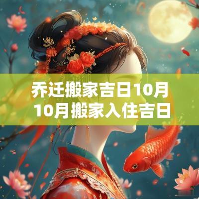 乔迁搬家吉日10月 10月搬家入住吉日查询