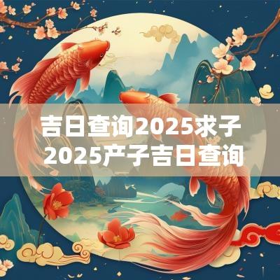 吉日查询2025求子 2025产子吉日查询表