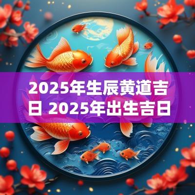 2025年生辰黄道吉日 2025年出生吉日查询