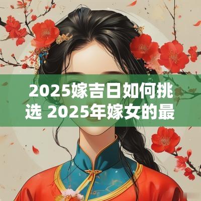 2025嫁吉日如何挑选 2025年嫁女的最佳日子