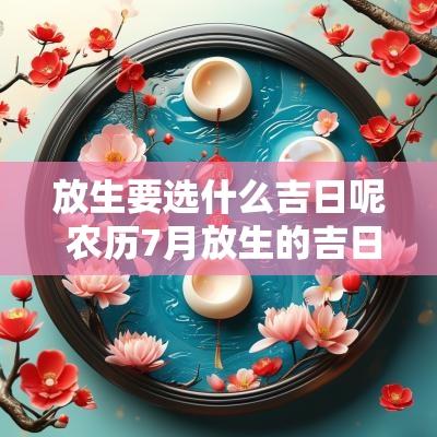 放生要选什么吉日呢 农历7月放生的吉日