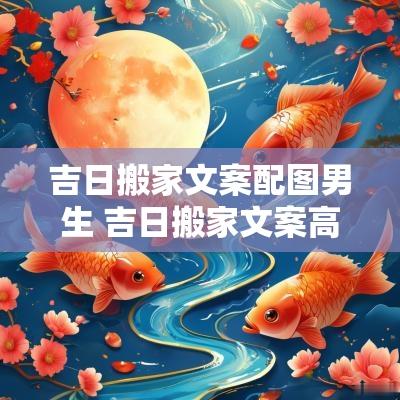 吉日搬家文案配图男生 吉日搬家文案高级简短