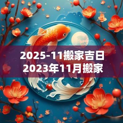 2025-11搬家吉日 2025年11月搬家吉日一览表图片