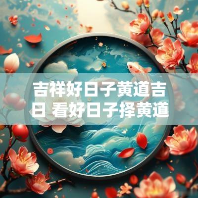 吉祥好日子黄道吉日 看好日子择黄道吉日