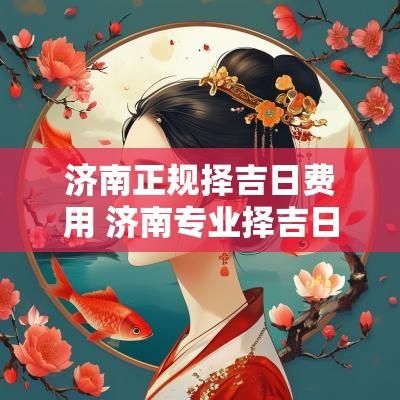 济南正规择吉日费用 济南专业择吉日服务