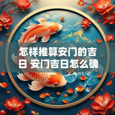 怎样推算安门的吉日 安门吉日怎么确定 怎样推算安门的吉日 安门吉日怎么确定