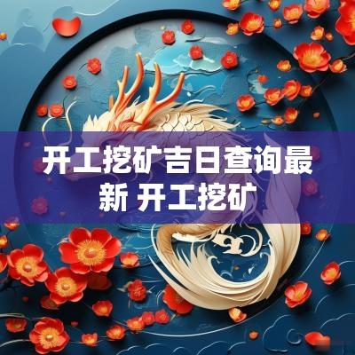 开工挖矿吉日查询最新 开工挖矿