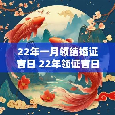 22年一月领结婚证吉日 22年领证吉日