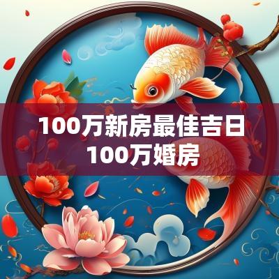 100万新房最佳吉日 100万婚房