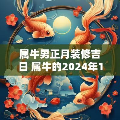 属牛男正月装修吉日 属牛的2025年12月装修动工吉日