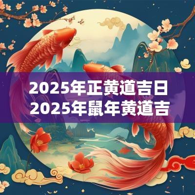 2025年正黄道吉日 2025年蛇年黄道吉日