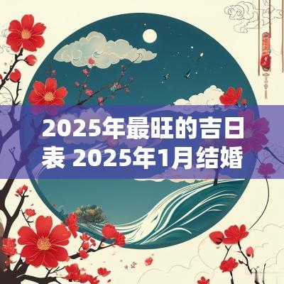 2025年最旺的吉日表 2025年1月结婚吉日 2025年最旺的吉日表 2025年1月结婚吉日