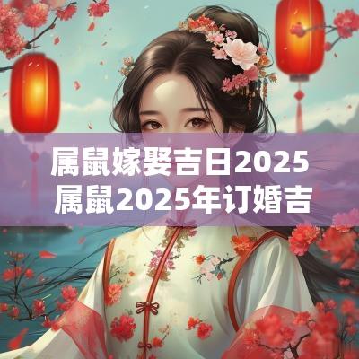属鼠嫁娶吉日2025 属鼠2025年订婚吉日