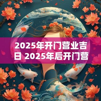 2025年开门营业吉日 2025年后开门营业吉日