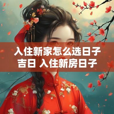 入住新家怎么选日子吉日 入住新房日子怎么选