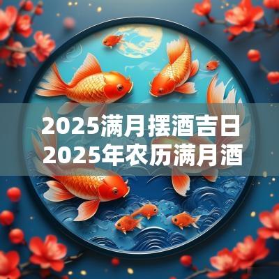 2025满月摆酒吉日 2025年农历满月酒吉日