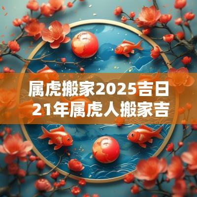 属虎搬家2025吉日 21年属虎人搬家吉日