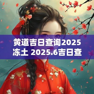 黄道吉日查询2025冻土 2025.6吉日查询