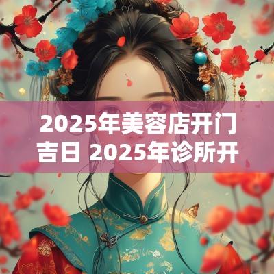 2025年美容店开门吉日 2025年诊所开业吉日