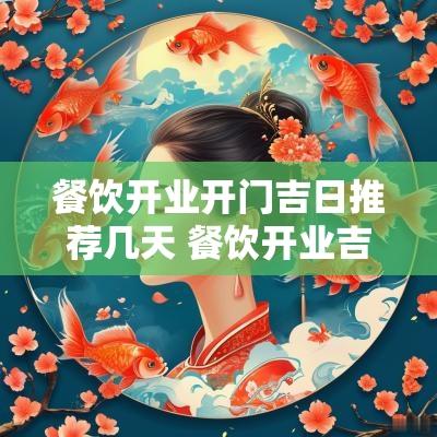 餐饮开业开门吉日推荐几天 餐饮开业吉日进门仪式