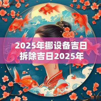2025年挪设备吉日 拆除吉日2025年