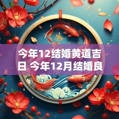 今年12结婚黄道吉日 今年12月结婚良辰吉日