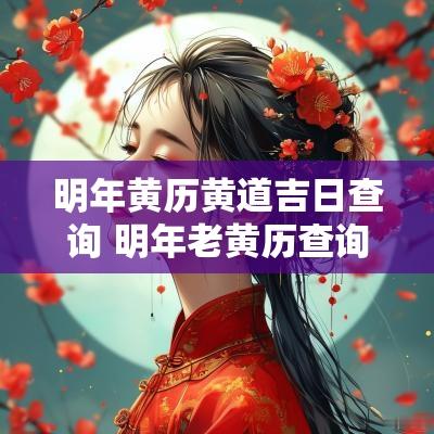 明年黄历黄道吉日查询 明年老黄历查询2025