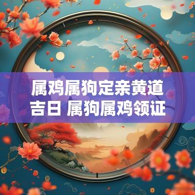 属鸡属狗定亲黄道吉日 属狗属鸡领证吉日怎么选
