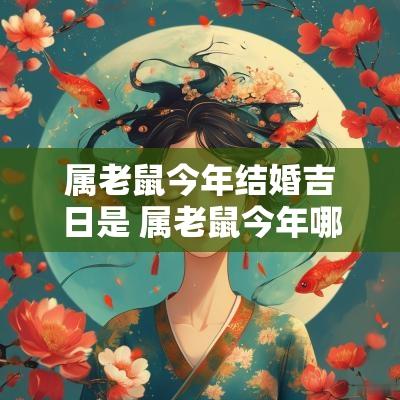 属老鼠今年结婚吉日是 属老鼠今年哪月哪日结婚最佳