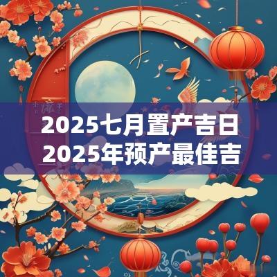 2025七月置产吉日 2025年预产最佳吉日