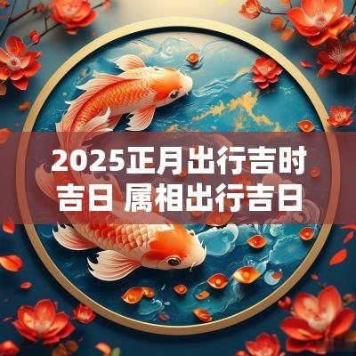 2025正月出行吉时吉日 属相出行吉日查询2025