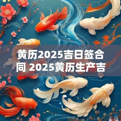 黄历2025吉日签合同 2025黄历生产吉日查询