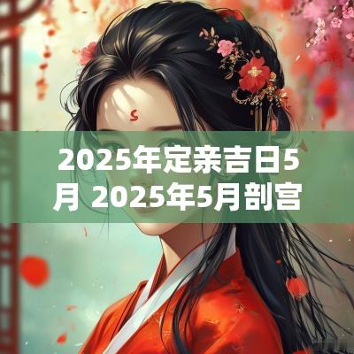 2025年定亲吉日5月 2025年5月剖宫产选什么吉日